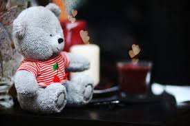 wallpaper cute teddy bear candles