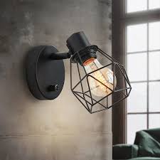 Lightess Black Wall Sconce With Dimmer