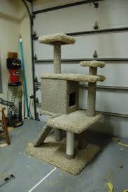 You can use a piece such as an ikea lack table. How To Make An Homemade Large Cat Tree For Cheap Instructables