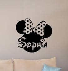 Personalized Wall Decal Minnie Mouse
