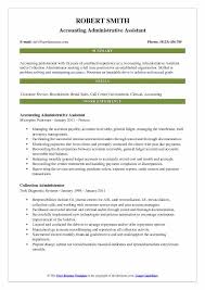 Different kinds of administrative assistants. Accounting Administrative Assistant Resume Samples Qwikresume
