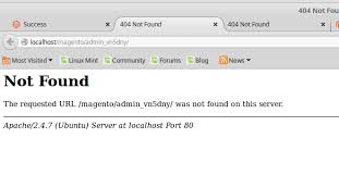 magento 2 404 error page not found in