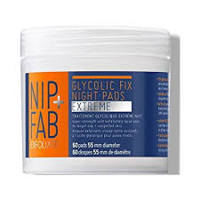 nip fab glycolic acid night face pads