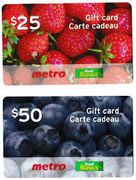 gift cards metro food basics