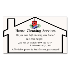 Business Cards House Cleaning Examples