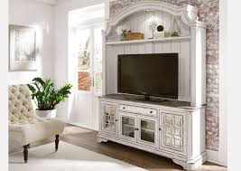 Rustic tv stand entertainment center storage cabinet. Magnolia Manor 2 Piece Entertainment Center White