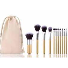 bamboo 11 pcs makeup brush set