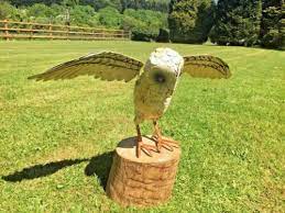Owl Flying Garden Lawn Patio Ornament