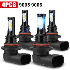 4pcs 9005 9006 h11 led headlight bulbs