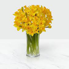 striking gold daffodil bouquet flower