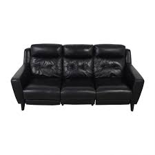 furniture black reclining sofa