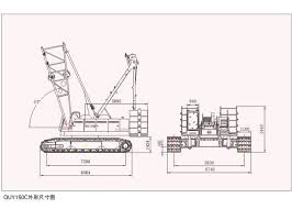Two Types Of 150 Tons Of Crawler Cranes One Is Quy150a