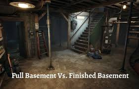 full basement vs finished basement