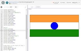 Python Draw India Flag Using Python Turtle Graphic Module