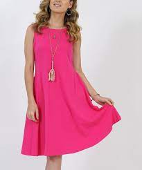 Need a fancy number for a summertime soiree? Hot Pink Pocket Swing Dress Women Best Price And Reviews Zulily