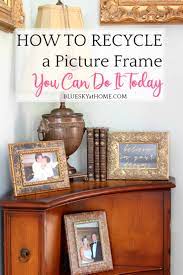 how to recycle a picture frame as a new