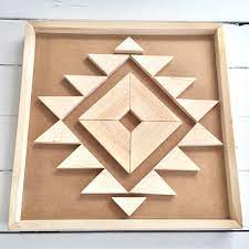 Diy Wood Wall Art Kit Puzzle Aztec