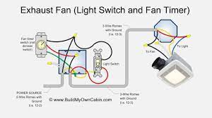 exhaust fan wiring diagram fan timer