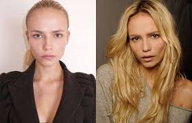 10 famous supermodels with and without