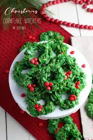 christmas cornflake wreath cookies