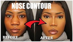 Apply eyeshadow, darker foundation, or bronzer to the nose, using the side of the brush to create a line down each side of the highlight. Yt Vanessak7 On Twitter Very Detailed How To Nose Contour Tutorial Vanessak7 Https T Co Kye7vfyu5i Via Youtube
