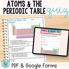 atoms and the periodic table quiz