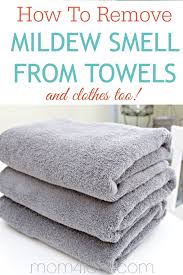 how to remove mildew smell from towels