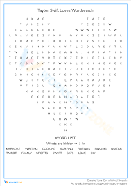 word search printable interactive