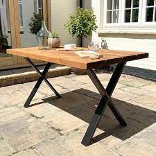 Garden Table Handcrafted Using Rustic