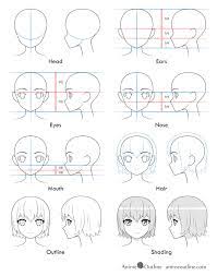 Drawing anime head, whether it's male or female, is pretty simple. How To Draw An Anime Girl S Head And Face Animeoutline