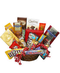 chocolate basket gift basket in