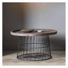 Rustic Metal Cage Coffee Table Coffee