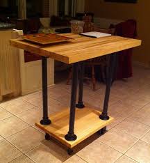 I recently picked up an old table from a college. Diy Movable Butcher Block Kitchen Island Food Cart Simplified Building