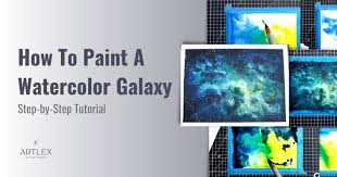 How To Paint A Watercolor Galaxy Step