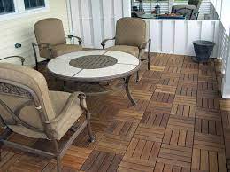 Hardwood Deck Tiles Traditional