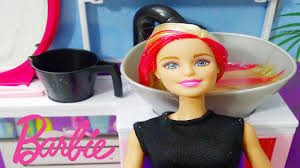 barbie sparkle style salon play set