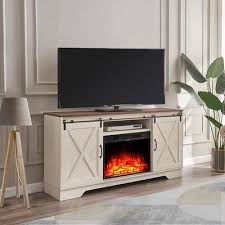 Farmhouse Tv Stand With Fireplace 31