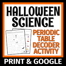 halloween science activity periodic
