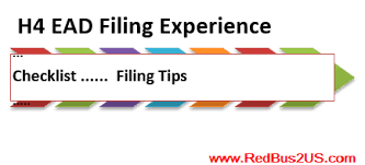 Ead For H4 Filing Experience Check List Covering Letter How To Guide