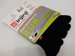 Details About Injinji Toe Socks Run 2 0 Lightweight No Show Orange Flash Size S