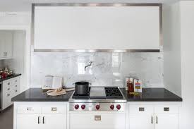 square white marble tile kitchen