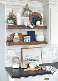 kitchen shelf decor