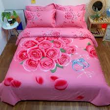 Girls Hot Pink Rose Print Elegant