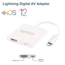 Lightning Digital Av Adapter Szycd Iphone Ipad To Hdmi Adapter With Lightning Charging Port For Hd Tv Monitor Projector 1080p Support Ios 9 10 11 12