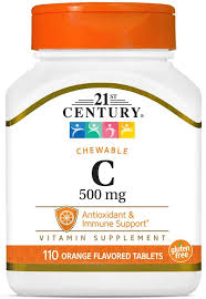 Vitamin c's ability to ward off the common cold is just one of its key benefits. Amazon Com 21st Century Vitamin C 500 Mg Chewable Tablets Orange 110 Count Health Personal Care