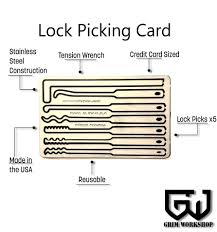 Maybe you would like to learn more about one of these? Lockpicking Emergency Tool Card