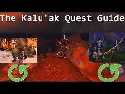 This item is a reputation reward; The Kalu Ak Quest Guide Wow