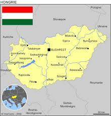 La hongrie de la carte du monde. Carte Geographique Et Touristique De La Hongrie Budapest Geographie De La Hongrie