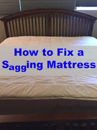 how to fix a sagging mattress on the