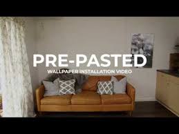 pre pasted wallpaper installation video